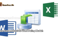 Cara Convert Excel Ke Word Paling Mudah