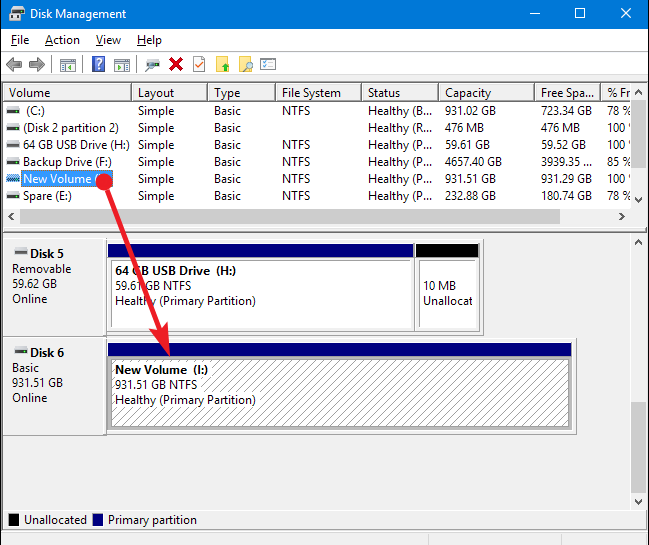 pilih Create Partition