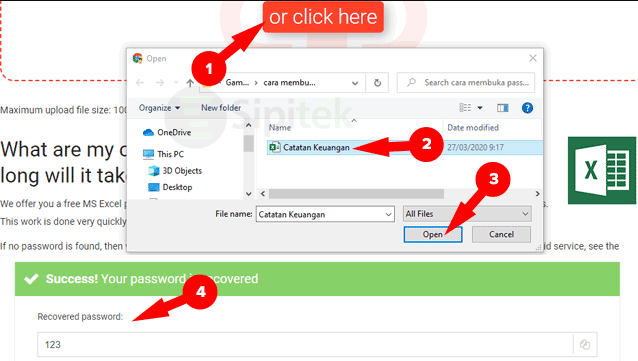 gambar Membuka Password Excel Online