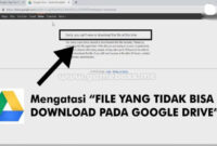 3 Cara Mengatasi Tidak Bisa Download di Google Drive (100% Bisa)
