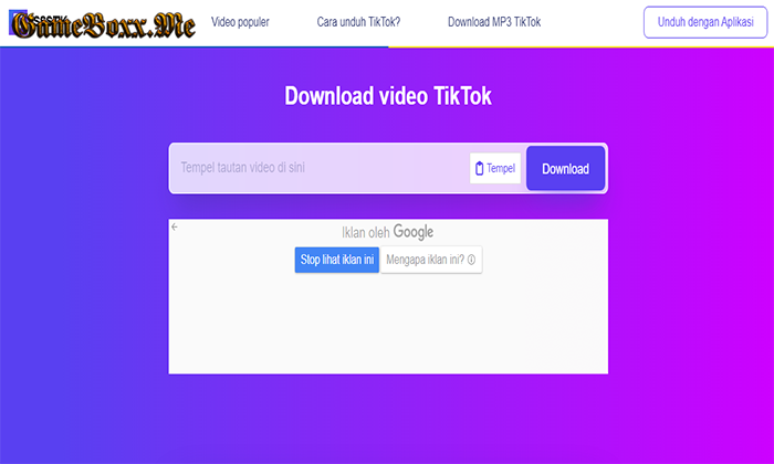Cara Download Video Melalui SSSTikTok