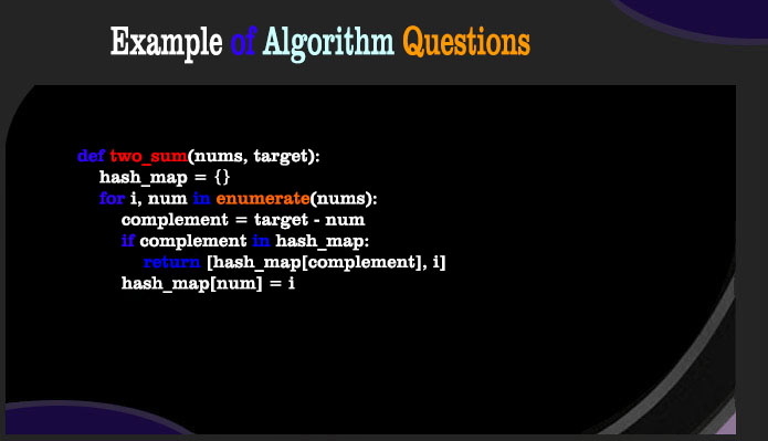 Example of Algorithm Questions